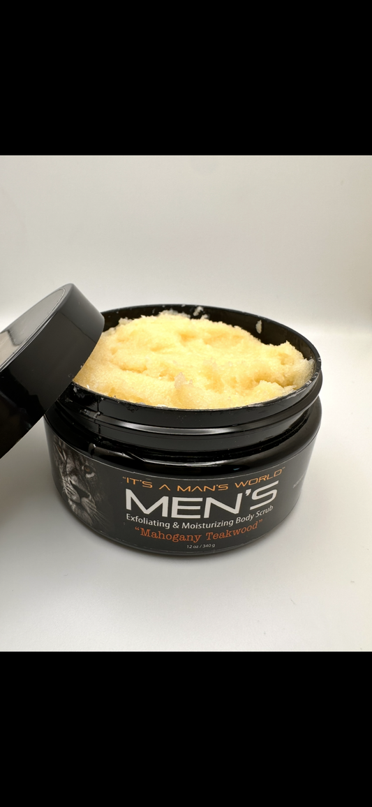 It’s A Man’s World Body Scrub (Mahogany Teakwood)