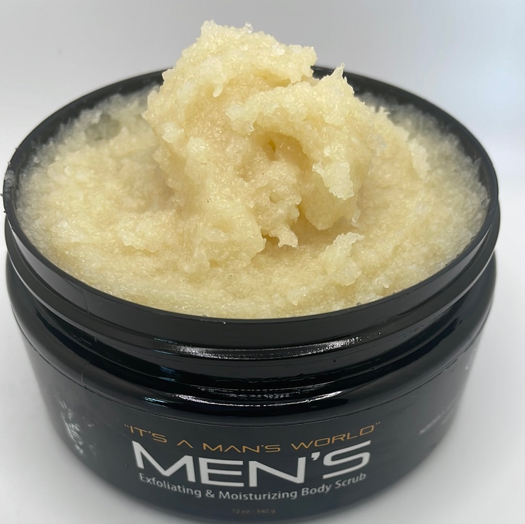 It's A Man's World Body Scrub (cashmere & musk)