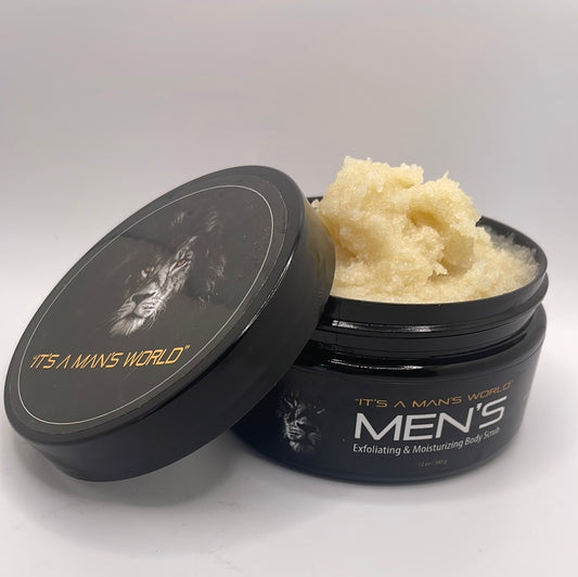 It's A Man's World Body Scrub (cashmere & musk)